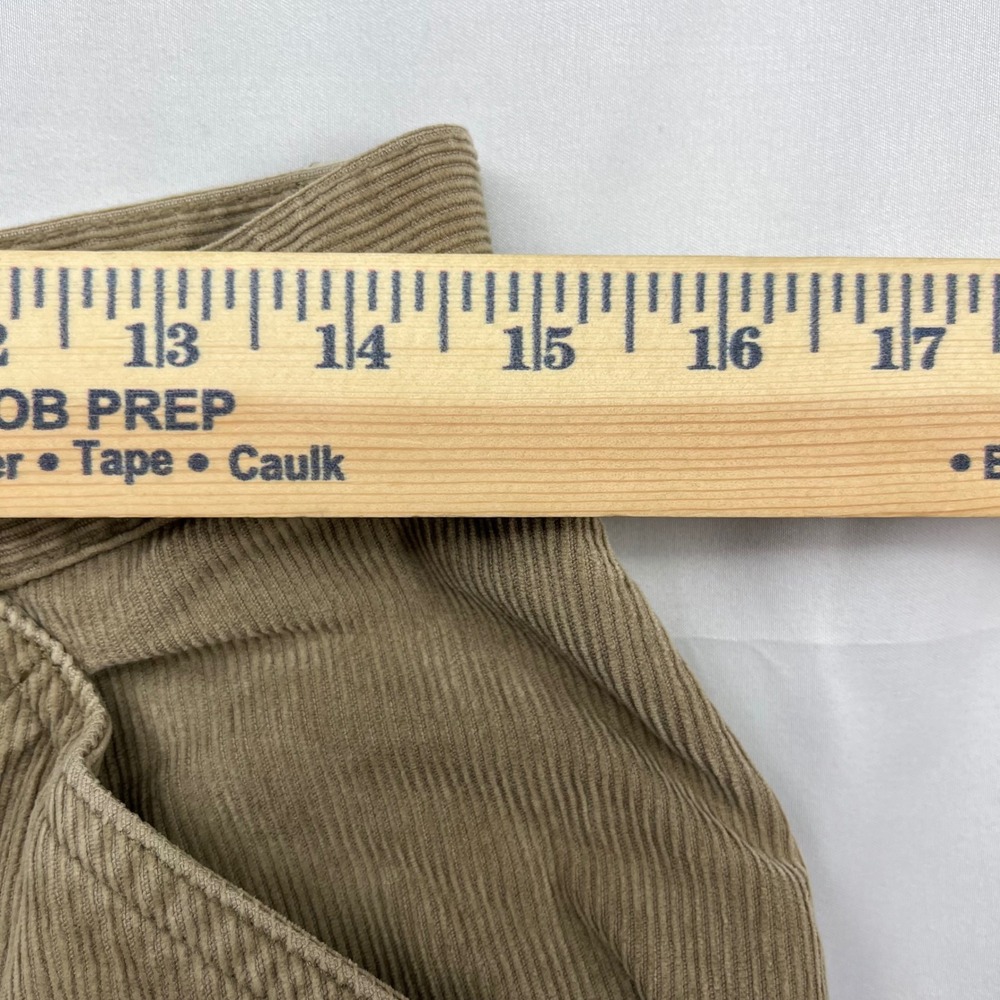 Lauren Ralph‎ Lauren Corduroy Pants Tan Straight Leg High Rise Ribbed Size 10 - Picture 6 of 6